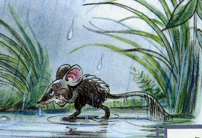 Мышка Сутеев под грибом