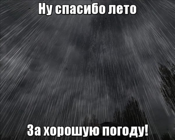 Шутки про дождь летом