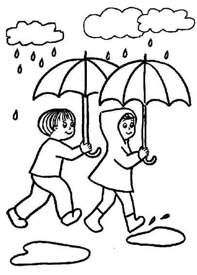 Зонт раскраска для детей