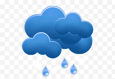 Синяя туча с дождем