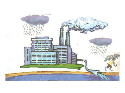 Кислотные дожди рисунок