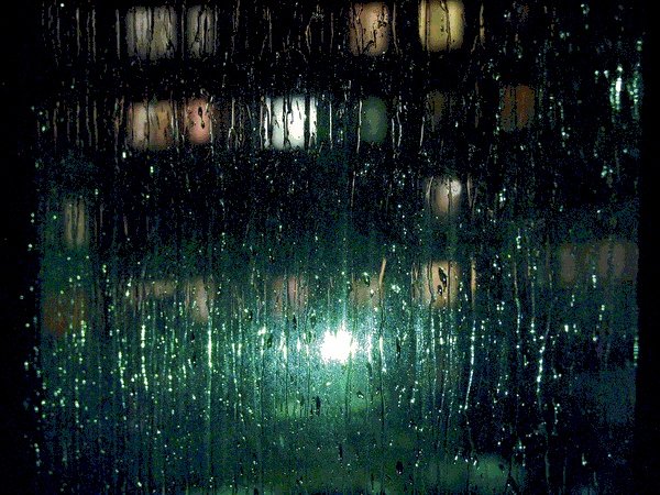 Дождь окно ночь
