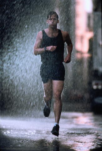 Бег под дождем