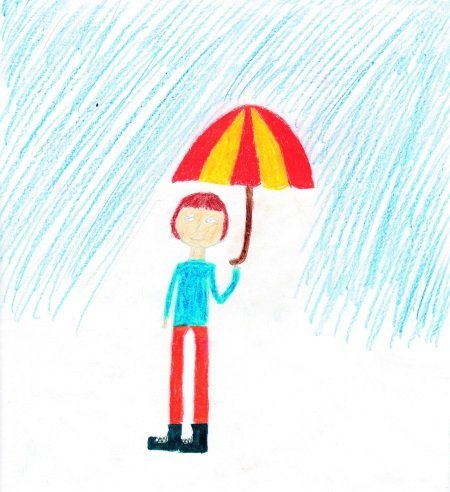 Рисуночный тест человек под дождем