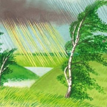 Рисунок к стихотворению Тютчева Весенняя гроза