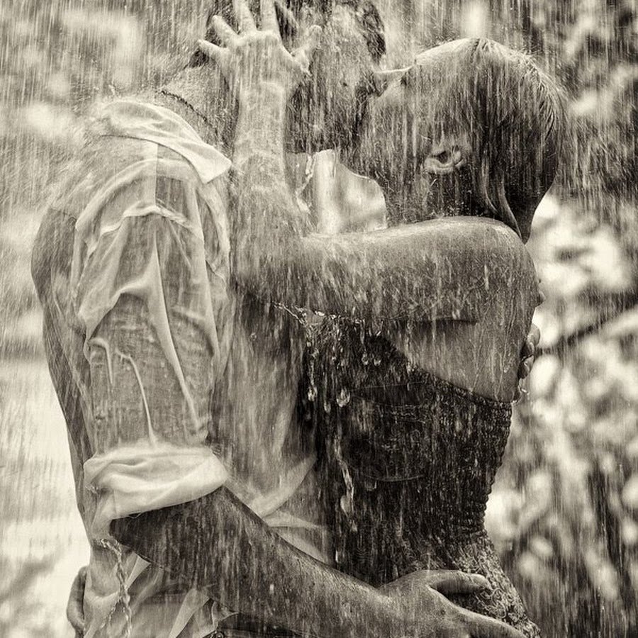 Картинки пары целуются под дождем (63 фото)