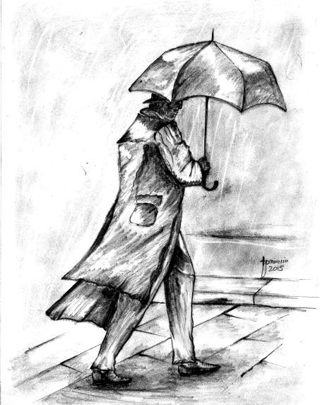 Дождь карандашом
