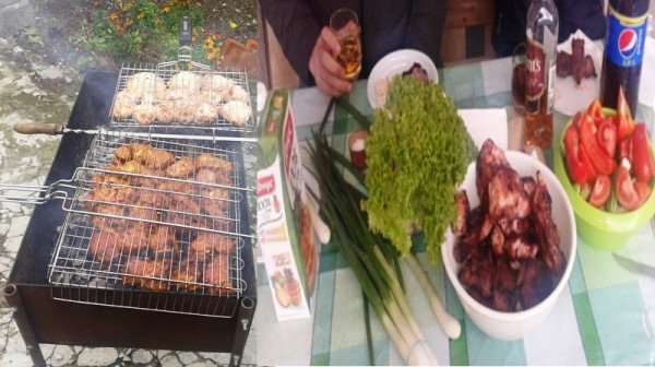 Шашлыки в дождь не помеха