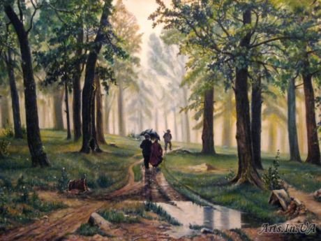 Иван Шишкин дождь в Дубовом лесу