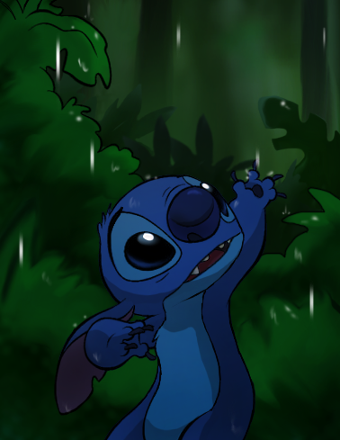 Стич под дождем