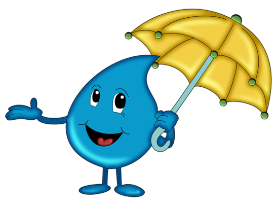 Капелька с зонтиком