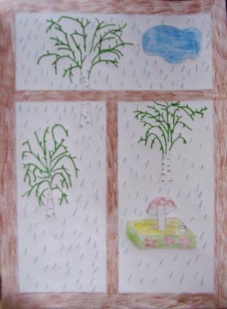 Афанасий Афанасьевич Фет весенний дождь рисунок