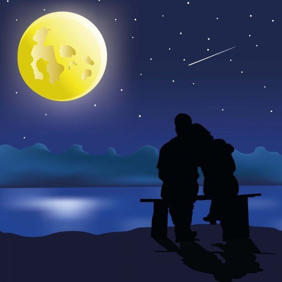 Влюбленные под луной