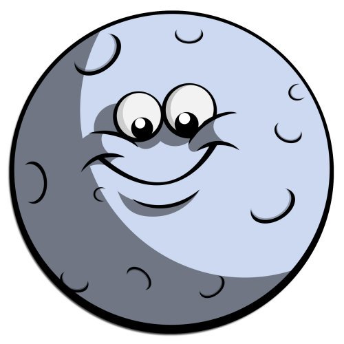 Луна мультяшная