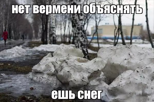 Приколы о снежной весне