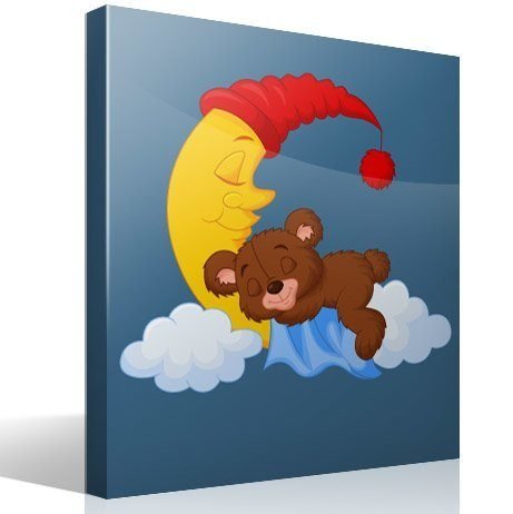 Фотопечать мишка на Луне