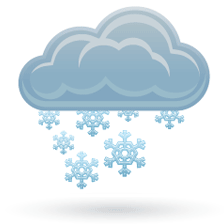 Туча со снегом