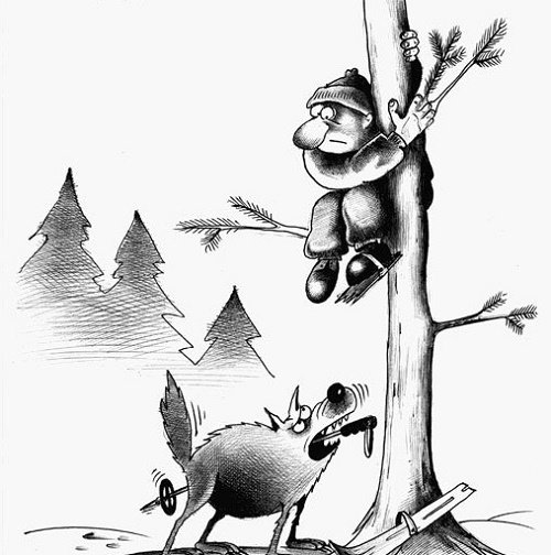 Заяц карикатура