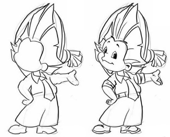 Незнайка для срисовки