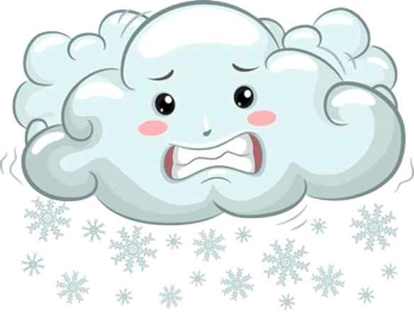 Мультяшная Снежная туча