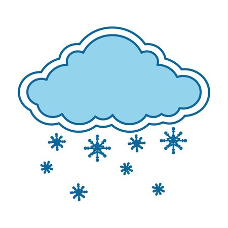 Облако со снежинками