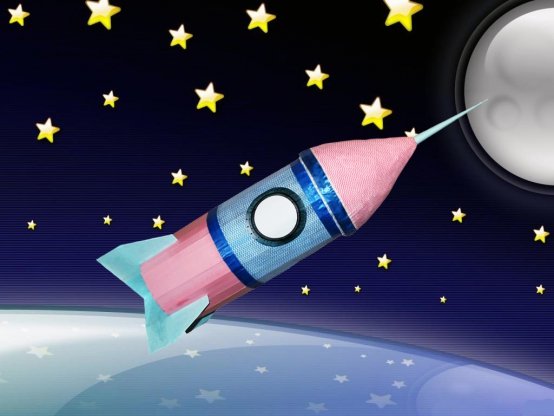 Ракета ко Дню космонавтики