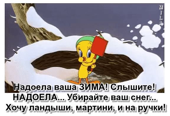 Надоела зима