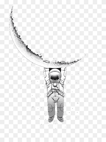 Космонавт висит на Луне