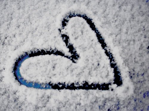 Буква на снегу