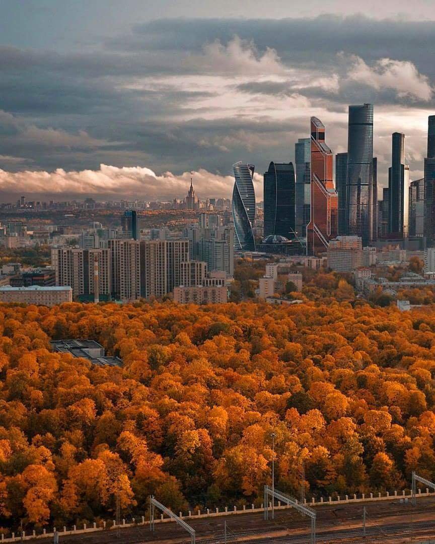красивые фото осенней москвы