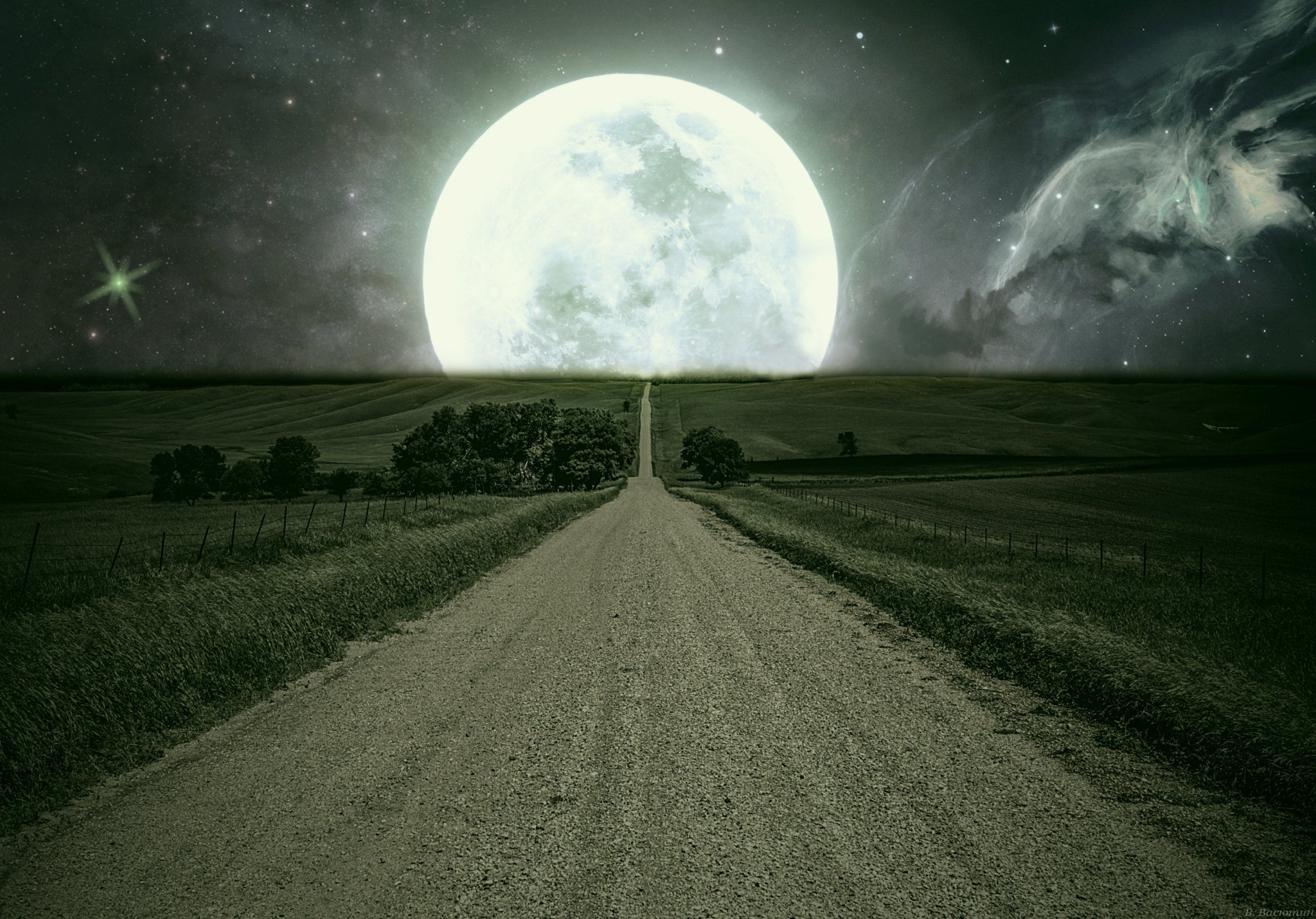 Луна песни дорога. Под луной. Лунная дорога. Дорога к Луне. Лунный свет дорога.