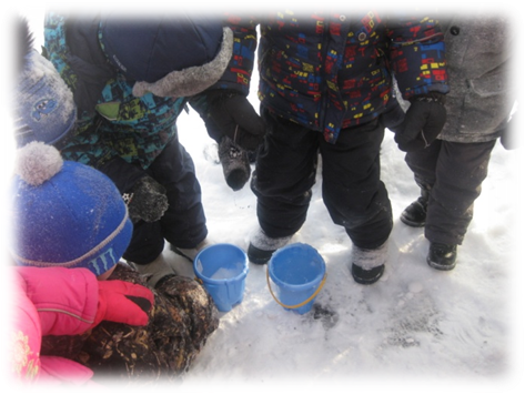 Экспериментирование в детском саду на улице зимой