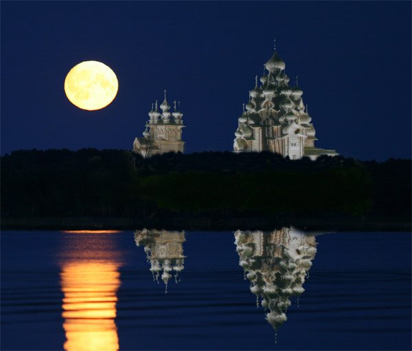 Кижи храм ночь