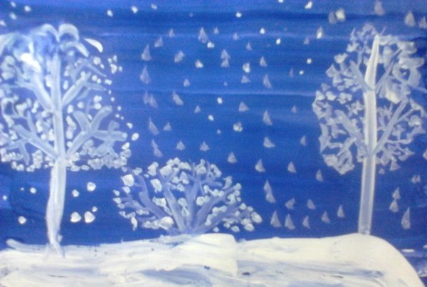 Иллюстрация к стихотворению первый снег