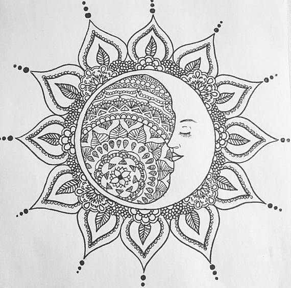 Мандала солнце и Луна