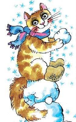 Стихотворение утром кот принес на лапах