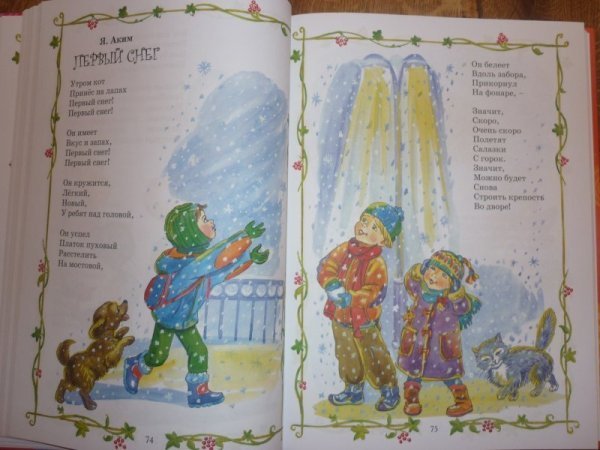 Я аким утром кот принес на лапах первый снег