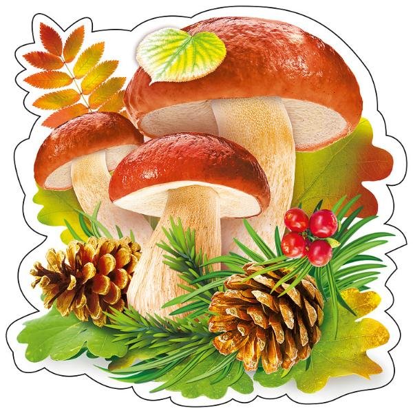 Осенние украшения с грибами