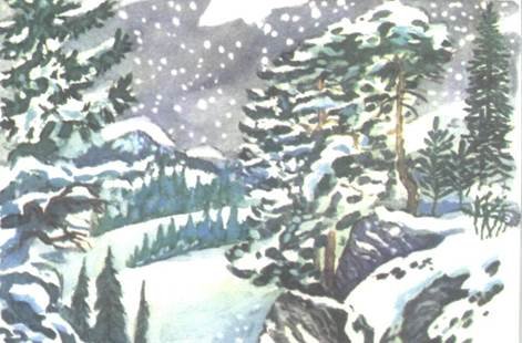 Иллюстрация к стихотворению первый снег