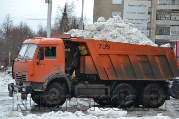 Вывоз снега КАМАЗ 65115