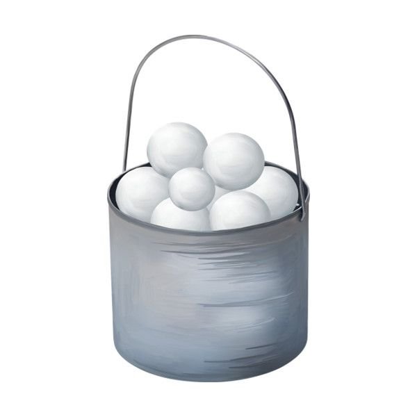 Корзина на снегу