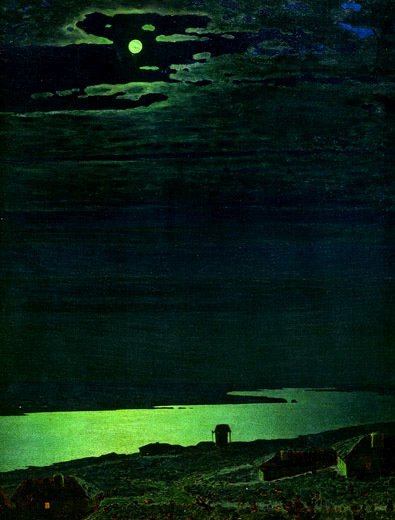 А. Куинджи. «Лунная ночь на Днепре». 1880 Г.