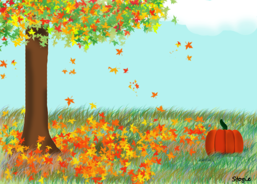 Фон осенняя Поляна для детей