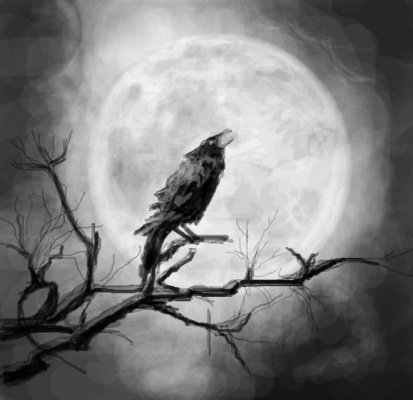 Одинокий ворон