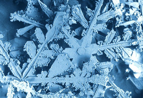 Снег под микроскопом