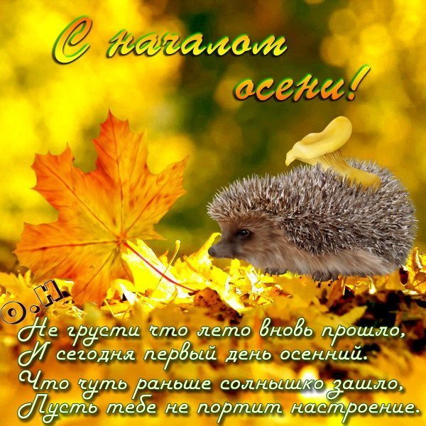 Открытка хорошего осеннего отпуска