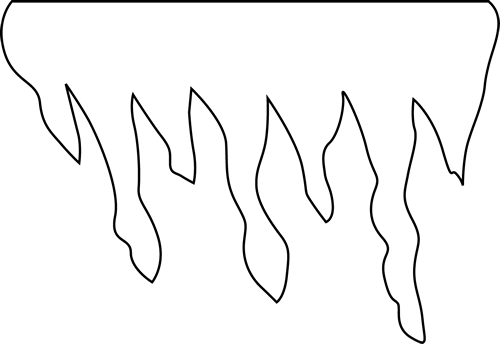 Сосульки для вырезания