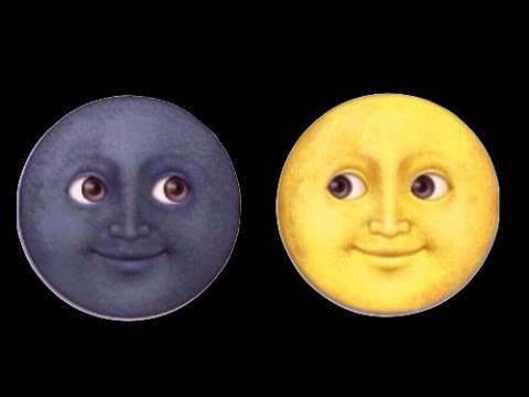 Жёлтая Луна эмодзи