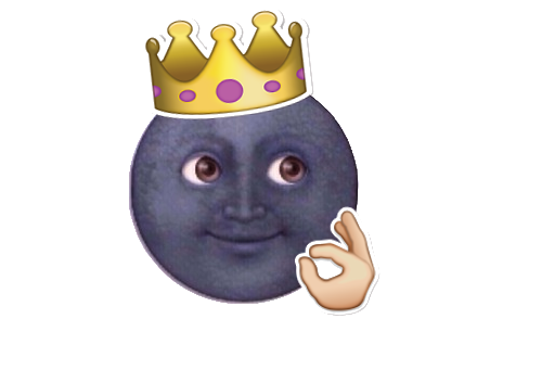 Смайл Луны на прозрачном фоне