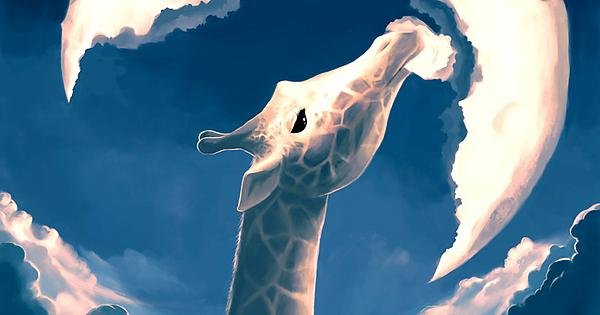 Жираф и Луна